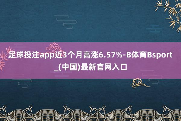 足球投注app近3个月高涨6.57%-B体育Bsport_(中国)最新官网入口