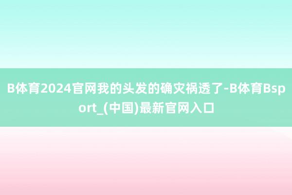 B体育2024官网我的头发的确灾祸透了-B体育Bsport_(中国)最新官网入口