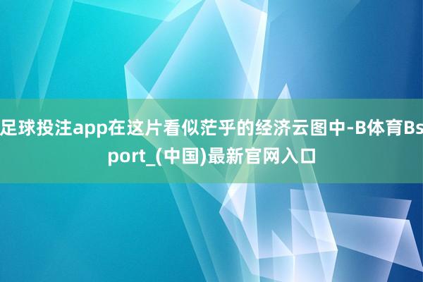 足球投注app在这片看似茫乎的经济云图中-B体育Bsport_(中国)最新官网入口