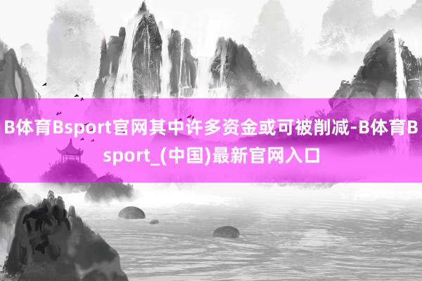 B体育Bsport官网其中许多资金或可被削减-B体育Bsport_(中国)最新官网入口