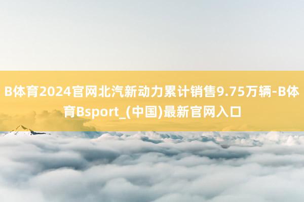 B体育2024官网北汽新动力累计销售9.75万辆-B体育Bsport_(中国)最新官网入口