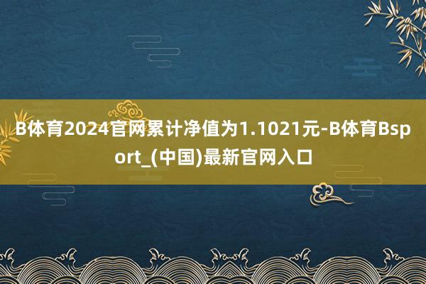 B体育2024官网累计净值为1.1021元-B体育Bsport_(中国)最新官网入口